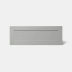 GoodHome Alpinia Matt Grey Painted Wood Effect Shaker Drawer Front, Bridging Door & Bi Fold Door, (W)1000mm (H)356mm (T)18mm -Prime Kitchen goodhome alpinia matt grey painted wood effect shaker drawer front bridging door bi fold door w 1000mm h 356mm t 18mm3663602645948 02c