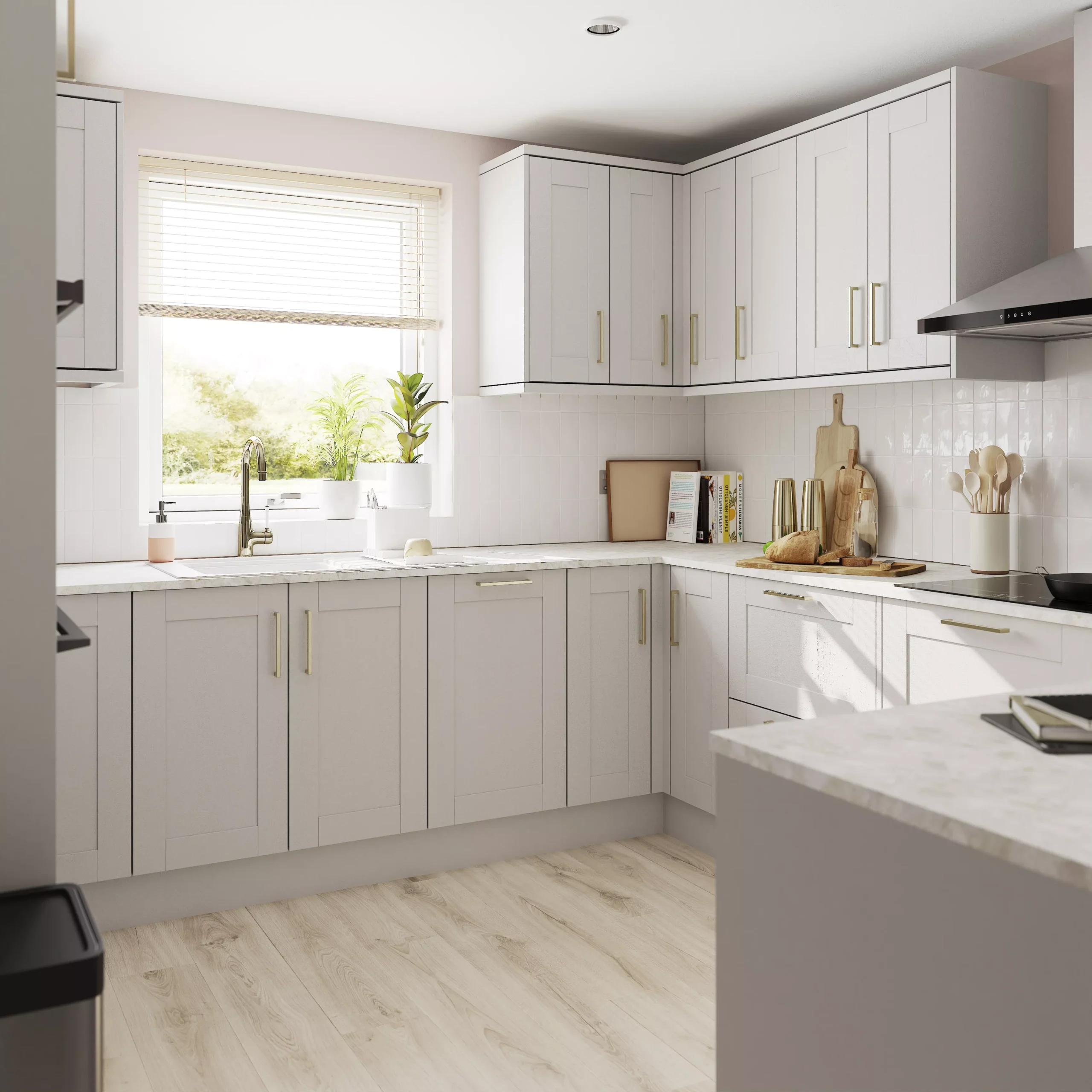 GoodHome Alpinia Matt Grey Painted Wood Effect Shaker Drawer Front, Bridging Door & Bi Fold Door, (W)500mm (H)356mm (T)18mm 12 GoodHome Alpinia Matt Grey Painted Wood Effect Shaker Drawer Front, Bridging Door & Bi Fold Door, (W)500mm (H)356mm (T)18mm - Image 10