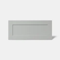 GoodHome Alpinia Matt Grey Painted Wood Effect Shaker Drawer Front, Bridging Door & Bi Fold Door, (W)800mm (H)356mm (T)18mm -Prime Kitchen goodhome alpinia matt grey painted wood effect shaker drawer front bridging door bi fold door w 800mm h 356mm t 18mm3663602645931 02c