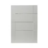 GoodHome Alpinia Matt Grey Painted Wood Effect Shaker Drawer Front (W)500mm, Pack Of 4 -Prime Kitchen goodhome alpinia matt grey painted wood effect shaker drawer front w 500mm pack of 43663602645993 02c bq