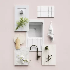 GoodHome Alpinia Matt Grey Painted Wood Effect Shaker Highline Cabinet Door (W)250mm (H)715mm (T)18mm -Prime Kitchen goodhome alpinia matt grey painted wood effect shaker highline cabinet door w 250mm h 715mm t 18mm3663602645689 20i