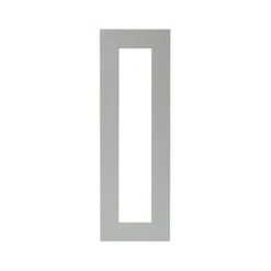 GoodHome Alpinia Matt Grey Painted Wood Effect Shaker Tall Glazed Cabinet Door (W)300mm (H)895mm (T)18mm -Prime Kitchen goodhome alpinia matt grey painted wood effect shaker tall glazed cabinet door w 300mm h 895mm t 18mm3663602645887 02c bq