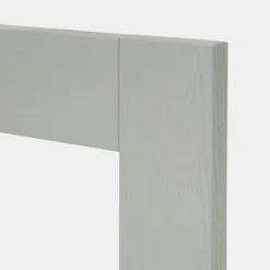 GoodHome Alpinia Matt Grey Painted Wood Effect Shaker Tall Glazed Cabinet Door (W)300mm (H)895mm (T)18mm -Prime Kitchen goodhome alpinia matt grey painted wood effect shaker tall glazed cabinet door w 300mm h 895mm t 18mm3663602645887 37c