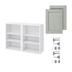 GoodHome Alpinia Matt Grey Painted Wood Effect Shaker Wall Kitchen Cabinet (W)1000mm (H)720mm -Prime Kitchen goodhome alpinia matt grey painted wood effect shaker wall kitchen cabinet w 1000mm h 720mm5059340701912 07c bq