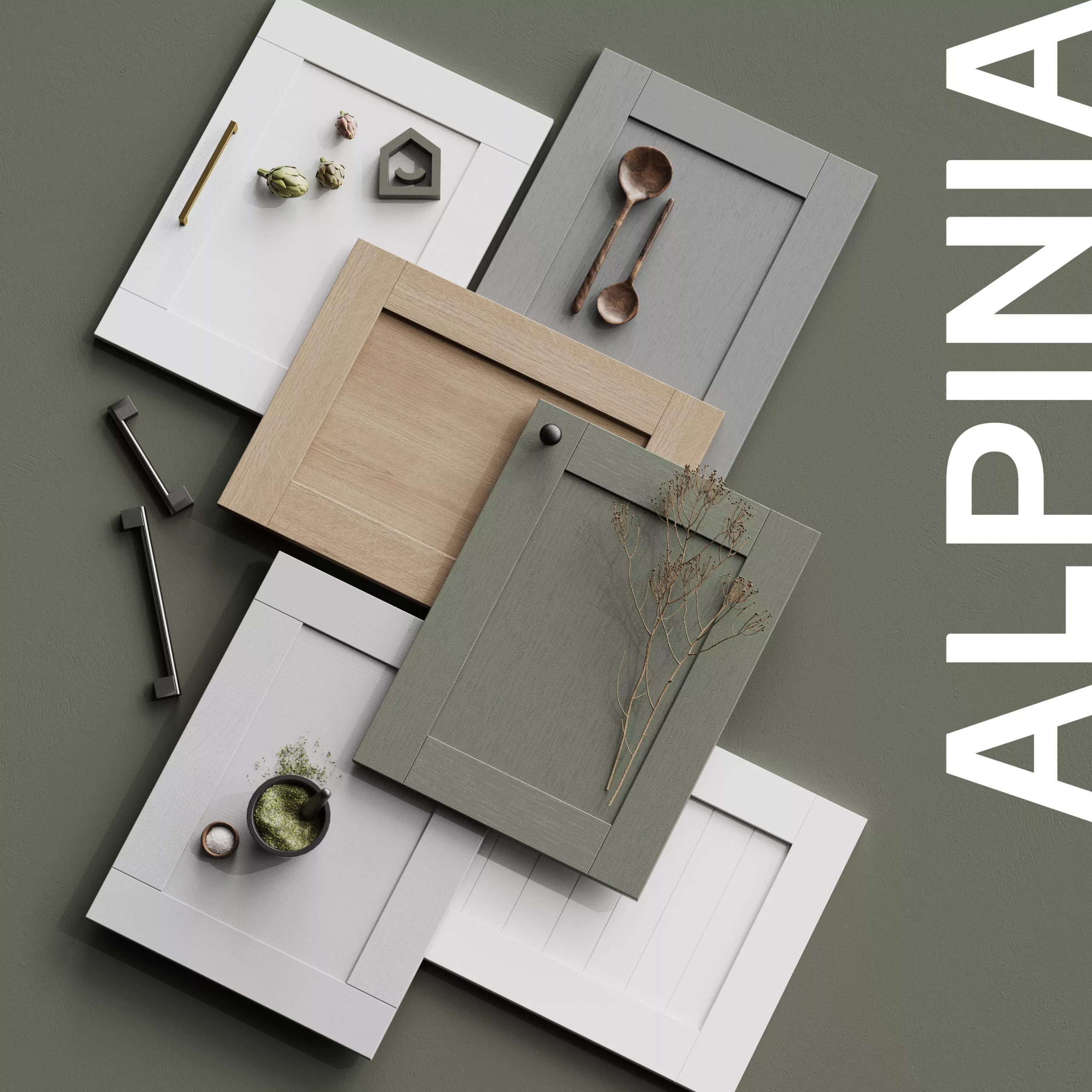 GoodHome Alpinia Matt Ivory Painted Wood Effect Shaker Drawer Front, Bridging Door & Bi Fold Door, (W)500mm (H)356mm (T)18mm 7 GoodHome Alpinia Matt Ivory Painted Wood Effect Shaker Drawer Front, Bridging Door & Bi Fold Door, (W)500mm (H)356mm (T)18mm - Image 5