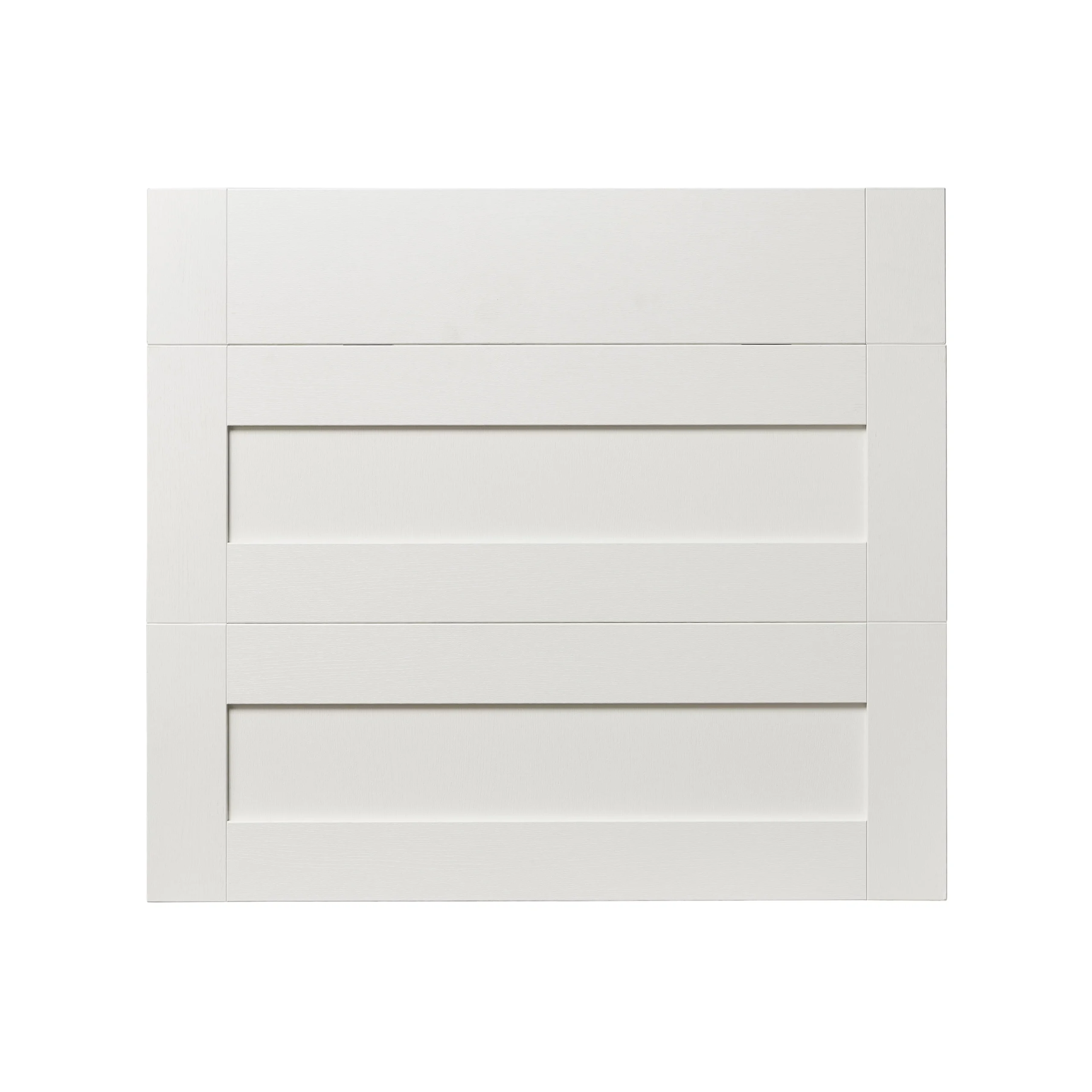 GoodHome Alpinia Matt Ivory Painted Wood Effect Shaker Drawer Front (W)800mm, Pack Of 3 3 GoodHome Alpinia Matt Ivory Painted Wood Effect Shaker Drawer Front (W)800mm, Pack Of 3