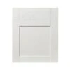 GoodHome Alpinia Matt Ivory Painted Wood Effect Shaker Drawerline Cabinet Door, (W)600mm (H)715mm (T)18mm -Prime Kitchen goodhome alpinia matt ivory painted wood effect shaker drawerline cabinet door w 600mm h 715mm t 18mm3663602645245 02c bq