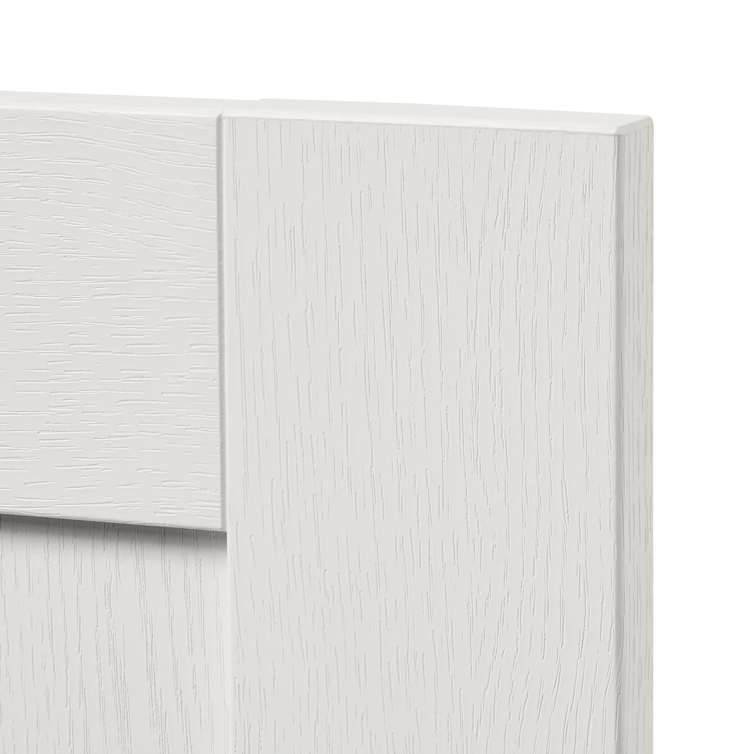 GoodHome Alpinia Matt Ivory Painted Wood Effect Shaker Highline Cabinet Door (W)300mm (H)715mm (T)18mm 4 GoodHome Alpinia Matt Ivory Painted Wood Effect Shaker Highline Cabinet Door (W)300mm (H)715mm (T)18mm - Image 2