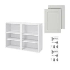 GoodHome Alpinia Matt Ivory Painted Wood Effect Shaker Wall Kitchen Cabinet (W)1000mm (H)720mm -Prime Kitchen goodhome alpinia matt ivory painted wood effect shaker wall kitchen cabinet w 1000mm h 720mm5059340701806 07c bq