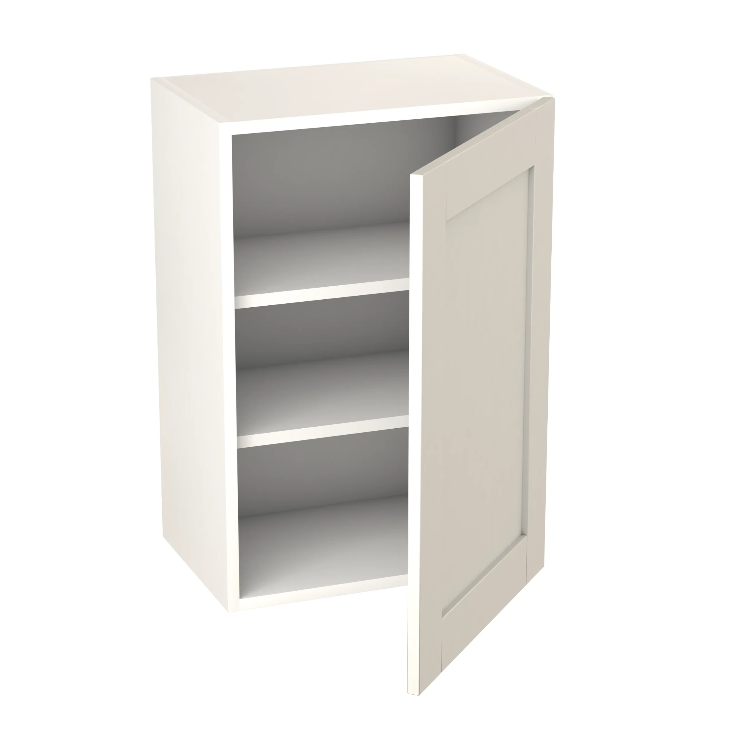 GoodHome Alpinia Matt Ivory Painted Wood Effect Shaker Wall Kitchen Cabinet (W)500mm (H)720mm 4 GoodHome Alpinia Matt Ivory Painted Wood Effect Shaker Wall Kitchen Cabinet (W)500mm (H)720mm - Image 2