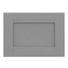 GoodHome Alpinia Matt Slate Grey Painted Wood Effect Shaker Drawer Front, Bridging Door & Bi Fold Door, (W)500mm (H)356mm (T)18mm -Prime Kitchen goodhome alpinia matt slate grey painted wood effect shaker drawer front bridging door bi fold door w 500mm h 356mm t 18mm5059340129808 01c