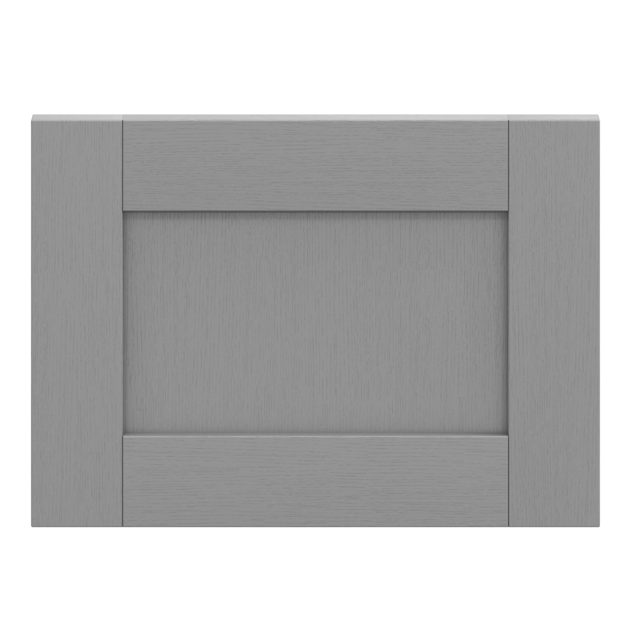 GoodHome Alpinia Matt Slate Grey Painted Wood Effect Shaker Drawer Front, Bridging Door & Bi Fold Door, (W)500mm (H)356mm (T)18mm 3 GoodHome Alpinia Matt Slate Grey Painted Wood Effect Shaker Drawer Front, Bridging Door & Bi Fold Door, (W)500mm (H)356mm (T)18mm