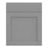 GoodHome Alpinia Matt Slate Grey Painted Wood Effect Shaker Drawerline Door & Drawer Front, (W)600mm (H)715mm (T)18mm -Prime Kitchen goodhome alpinia matt slate grey painted wood effect shaker drawerline door drawer front w 600mm h 715mm t 18mm5059340129686 01c