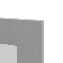 GoodHome Alpinia Matt Slate Grey Painted Wood Effect Shaker Glazed Cabinet Door (W)300mm (H)715mm (T)18mm -Prime Kitchen goodhome alpinia matt slate grey painted wood effect shaker glazed cabinet door w 300mm h 715mm t 18mm5059340129754 36c