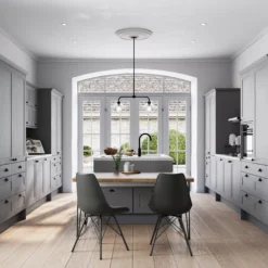 GoodHome Alpinia Matt Slate Grey Painted Wood Effect Shaker Highline Cabinet Door (W)300mm (H)715mm (T)18mm -Prime Kitchen goodhome alpinia matt slate grey painted wood effect shaker highline cabinet door w 300mm h 715mm t 18mm5059340129648 10i