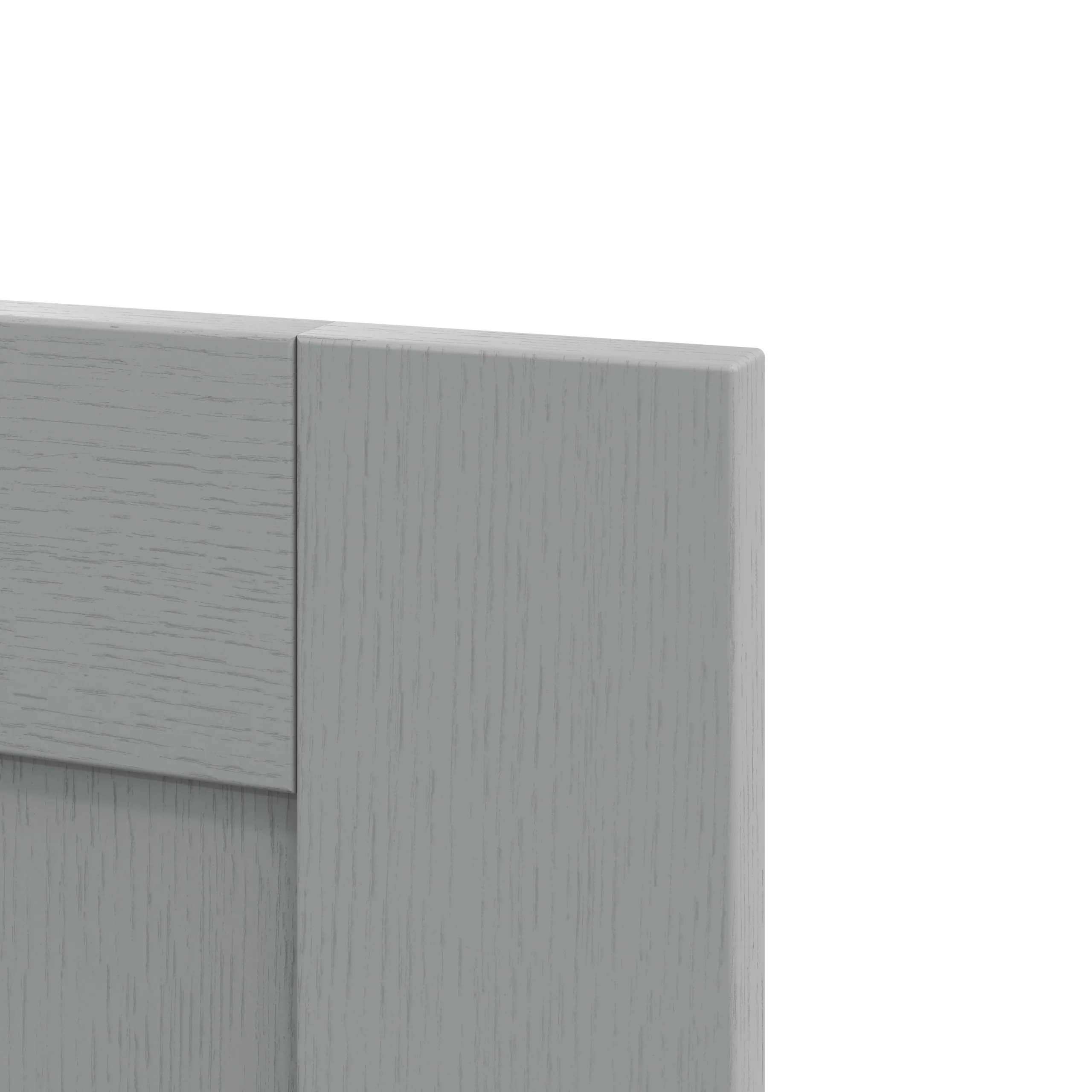 GoodHome Alpinia Matt Slate Grey Painted Wood Effect Shaker Highline Cabinet Door (W)600mm (H)715mm (T)18mm 5 GoodHome Alpinia Matt Slate Grey Painted Wood Effect Shaker Highline Cabinet Door (W)600mm (H)715mm (T)18mm - Image 3