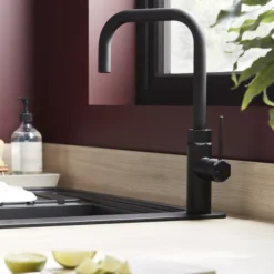 GoodHome Argania Black Graphite Effect Kitchen Side Lever Tap 14 GoodHome Argania Black Graphite Effect Kitchen Side Lever Tap -Prime Kitchen goodhome argania black graphite effect kitchen side lever tap3663602481973 01i