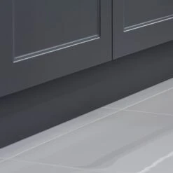 GoodHome Artemisia Graphite Square Edge Plinth, (L)2400mm -Prime Kitchen goodhome artemisia graphite square edge plinth l 2400mm3663602528067 31i bq