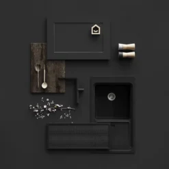 GoodHome Artemisia Innovo Handleless Matt Graphite Shaker Drawer Front, Bridging Door & Bi Fold Door, (W)600mm (H)340mm (T)18mm -Prime Kitchen goodhome artemisia innovo handleless matt graphite shaker drawer front bridging door bi fold door w 600mm h 340mm t 18mm5059340704104 11i