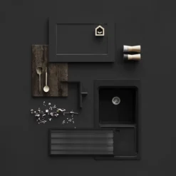 GoodHome Artemisia Innovo Handleless Matt Graphite Shaker Standard Drawer End Panel (H)340mm (W)595mm -Prime Kitchen goodhome artemisia innovo handleless matt graphite shaker standard drawer end panel h 340mm w 595mm3663602650362 11i