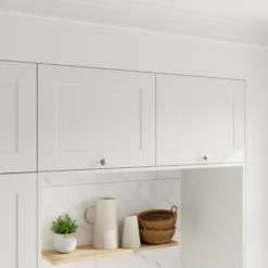 GoodHome Artemisia Innovo Handleless Matt White Shaker Drawer Front, Bridging Door & Bi Fold Door, (W)1000mm (H)340mm (T)18mm -Prime Kitchen goodhome artemisia innovo handleless matt white shaker drawer front bridging door bi fold door w 1000mm h 340mm t 18mm3663602650065 01i