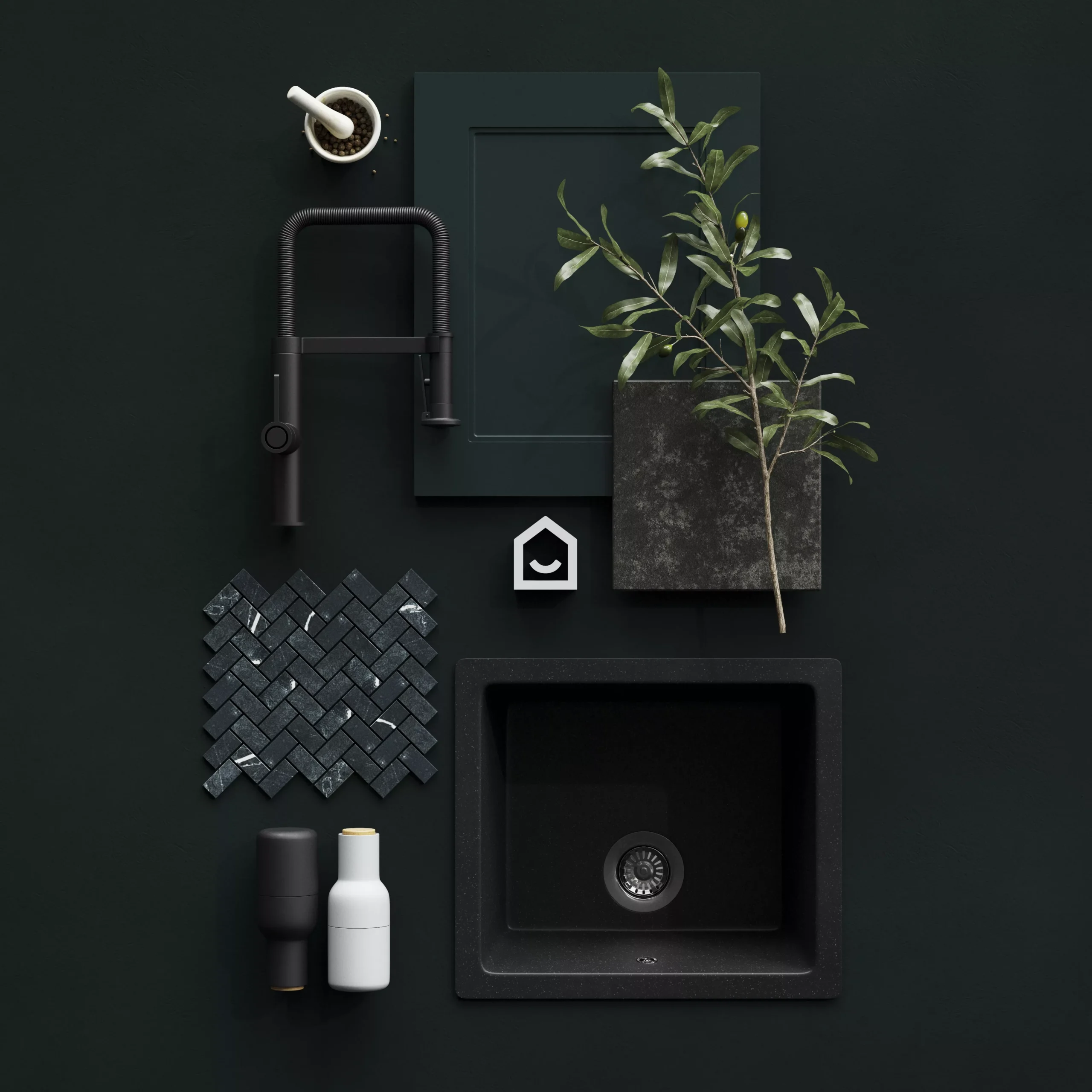 GoodHome Artemisia Matt Dark Green Shaker 70:30 Tall Larder Cabinet Door (W)500mm (H)1467mm (T)18mm 10 GoodHome Artemisia Matt Dark Green Shaker 70:30 Tall Larder Cabinet Door (W)500mm (H)1467mm (T)18mm - Image 8