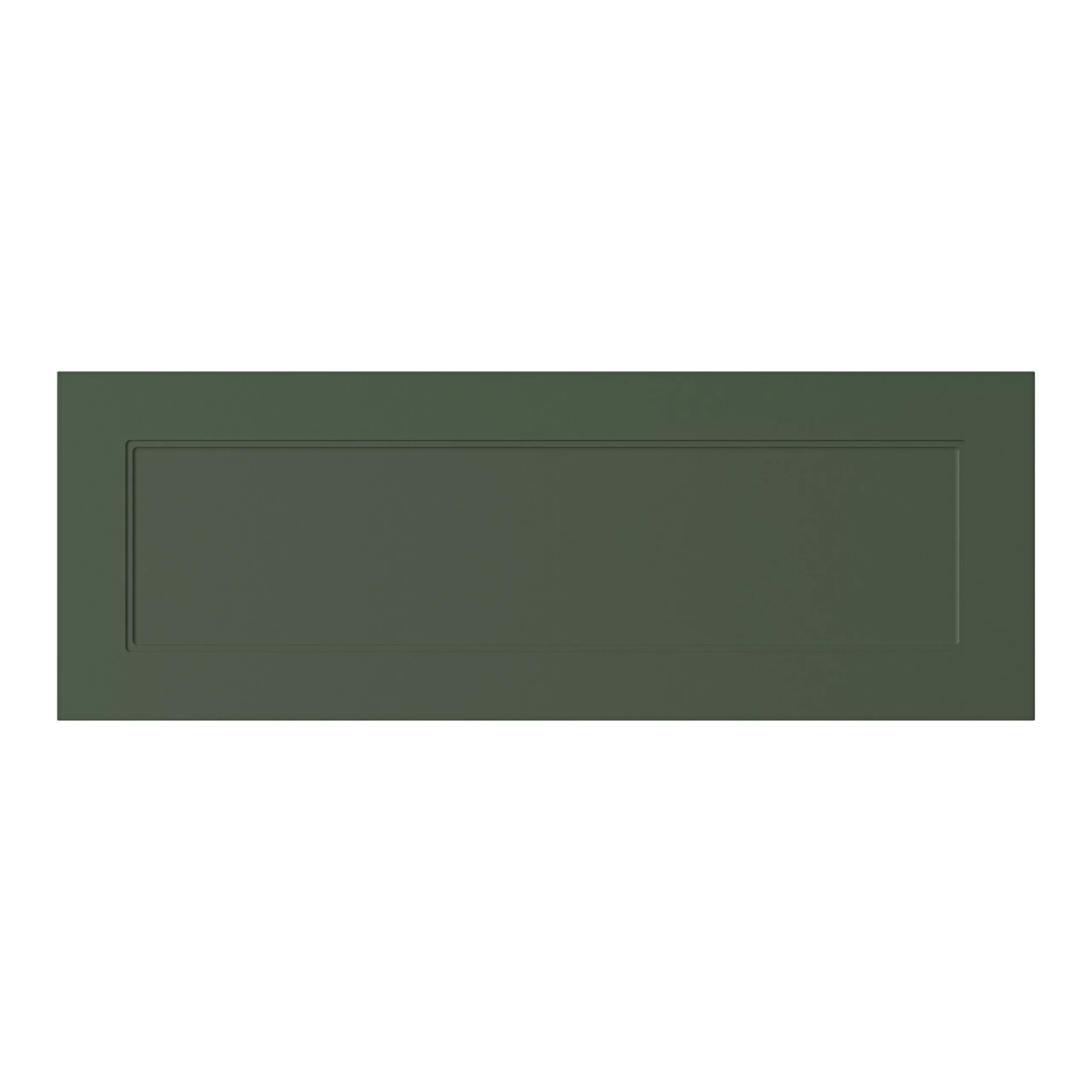 GoodHome Artemisia Matt Dark Green Shaker Drawer Front, Bridging Door & Bi Fold Door, (W)1000mm (H)356mm (T)18mm 3 GoodHome Artemisia Matt Dark Green Shaker Drawer Front, Bridging Door & Bi Fold Door, (W)1000mm (H)356mm (T)18mm