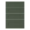 GoodHome Artemisia Matt Dark Green Shaker Drawer Front (W)500mm, Pack Of 4 -Prime Kitchen goodhome artemisia matt dark green shaker drawer front w 500mm pack of 45059340443287 01c
