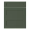 GoodHome Artemisia Matt Dark Green Shaker Drawer Front (W)600mm, Pack Of 3 -Prime Kitchen goodhome artemisia matt dark green shaker drawer front w 600mm pack of 35059340443317 01c