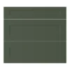 GoodHome Artemisia Matt Dark Green Shaker Drawer Front (W)800mm, Pack Of 3 -Prime Kitchen goodhome artemisia matt dark green shaker drawer front w 800mm pack of 35059340443300 01c