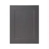 GoodHome Artemisia Matt Graphite Classic Shaker Appliance Cabinet Door (W)600mm (H)453mm (T)18mm -Prime Kitchen goodhome artemisia matt graphite classic shaker appliance cabinet door w 600mm h 453mm t 18mm3663602650720 02c bq