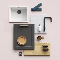 GoodHome Artemisia Matt Graphite Classic Shaker Glazed Cabinet Door (W)300mm (H)715mm (T)18mm -Prime Kitchen goodhome artemisia matt graphite classic shaker glazed cabinet door w 300mm h 715mm t 18mm3663602650379 11i