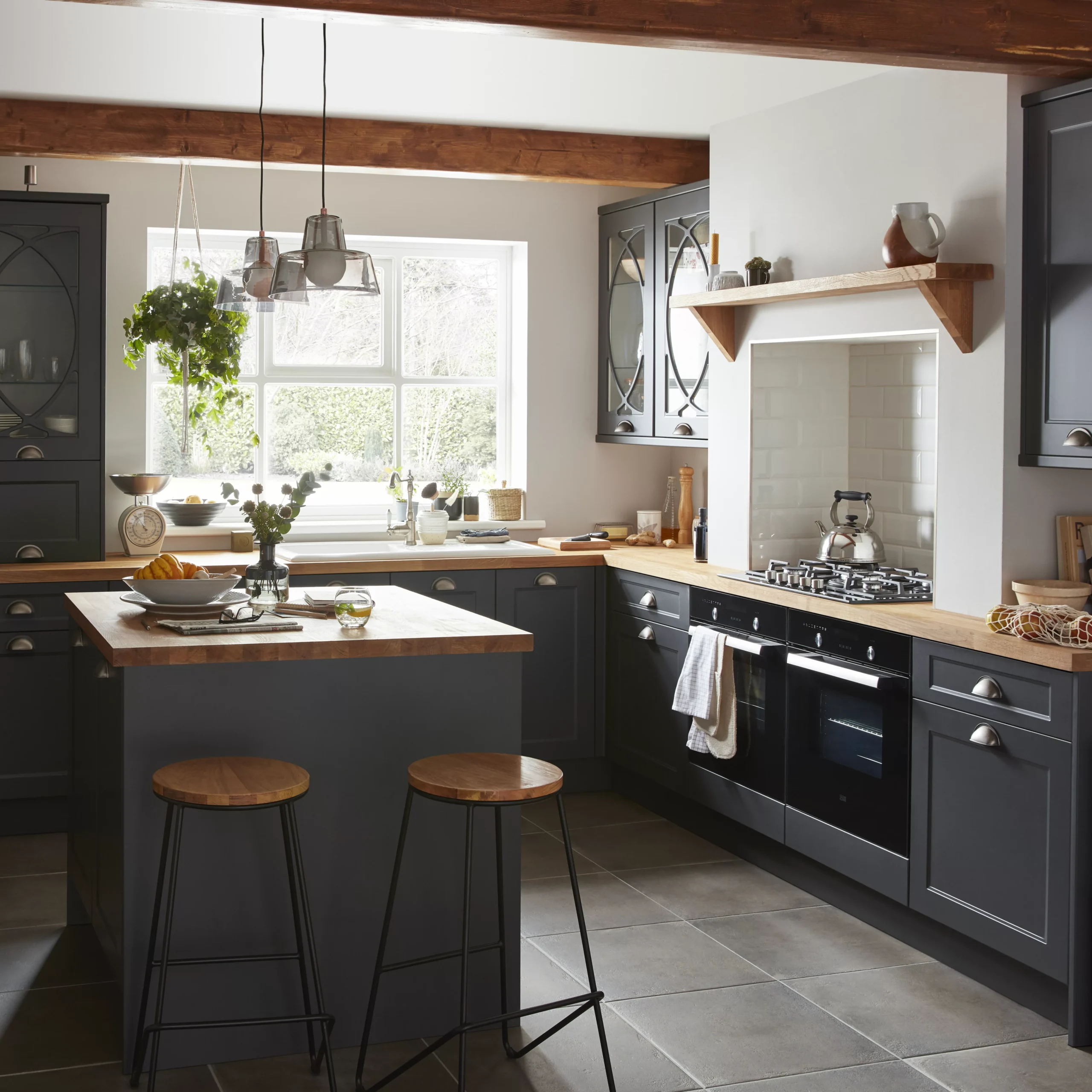 GoodHome Artemisia Matt Graphite Classic Shaker Standard Breakfast Bar Back Panel (H)890mm (W)2000mm 7 GoodHome Artemisia Matt Graphite Classic Shaker Standard Breakfast Bar Back Panel (H)890mm (W)2000mm - Image 5