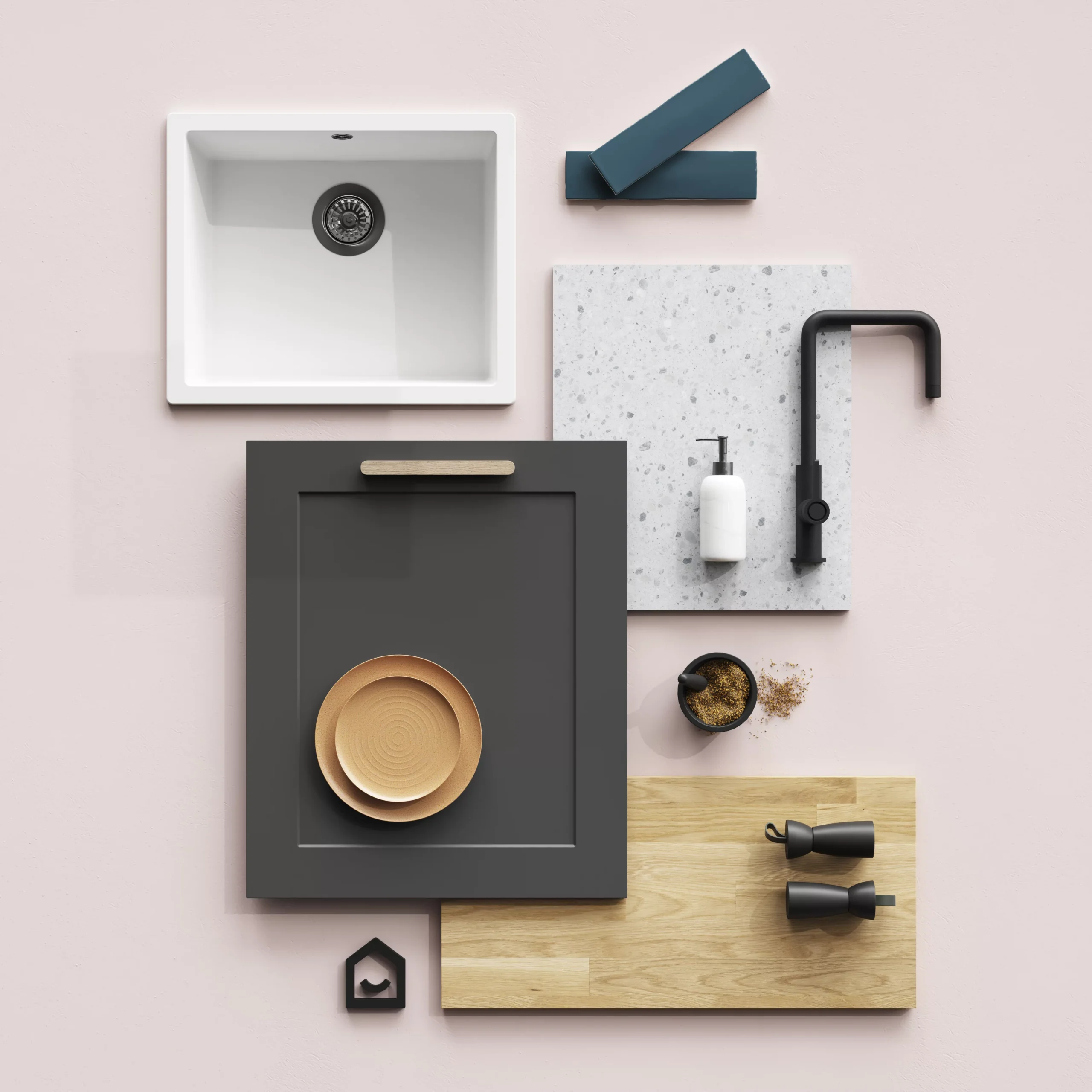 GoodHome Artemisia Matt Graphite Classic Shaker Standard Drawer End Panel (H)720mm (W)570mm 9 GoodHome Artemisia Matt Graphite Classic Shaker Standard Drawer End Panel (H)720mm (W)570mm - Image 7