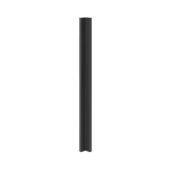 GoodHome Artemisia Matt Graphite Classic Shaker Tall Corner Post, (W)59mm (H)895mm