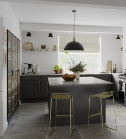 GoodHome Artemisia Matt Graphite Classic Shaker Tall Glazed Cabinet Door (W)300mm (H)895mm (T)18mm -Prime Kitchen goodhome artemisia matt graphite classic shaker tall glazed cabinet door w 300mm h 895mm t 18mm3663602650348 05i