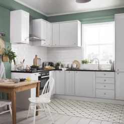 GoodHome Artemisia Matt White Classic Shaker Tall End Panel (H)2190mm (W)570mm, Set -Prime Kitchen goodhome artemisia matt white classic shaker tall end panel h 2190mm w 570mm set3663602649823 51i