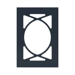 GoodHome Artemisia Midnight Blue Classic Shaker Glazed Cabinet Door (W)500mm (H)715mm (T)18mm