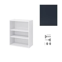 GoodHome Artemisia Midnight Blue Classic Shaker Wall Kitchen Cabinet (W)600mm (H)720mm -Prime Kitchen goodhome artemisia midnight blue classic shaker wall kitchen cabinet w 600mm h 720mm5059340702063 07c bq