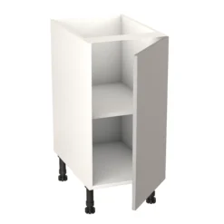 GoodHome Balsamita Matt Grey Slab Base Kitchen Cabinet (W)400mm (H)720mm -Prime Kitchen goodhome balsamita matt grey slab base kitchen cabinet w 400mm h 720mm5059340702094 21c bq