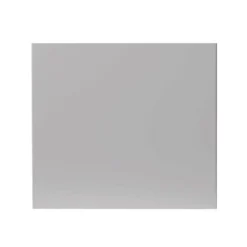 GoodHome Balsamita Matt Grey Slab Drawerline Cabinet Door, (W)400mm (H)356mm (T)16mm
