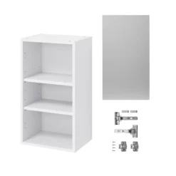 GoodHome Balsamita Matt Grey Slab Wall Kitchen Cabinet (W)400mm (H)720mm -Prime Kitchen goodhome balsamita matt grey slab wall kitchen cabinet w 400mm h 720mm5059340702155 07c bq