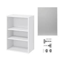 GoodHome Balsamita Matt Grey Slab Wall Kitchen Cabinet (W)500mm (H)720mm -Prime Kitchen goodhome balsamita matt grey slab wall kitchen cabinet w 500mm h 720mm5059340702162 07c bq