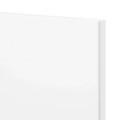 GoodHome Balsamita Matt White Slab 70:30 Larder/Fridge Freezer Cabinet Door (W)300mm (H)1467mm (T)16mm -Prime Kitchen goodhome balsamita matt white slab 70 30 larder fridge freezer cabinet door w 300mm h 1467mm t 16mm5059340099507 37c