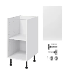 GoodHome Balsamita Matt White Slab Base Kitchen Cabinet (W)400mm (H)720mm 9 GoodHome Balsamita Matt White Slab Base Kitchen Cabinet (W)400mm (H)720mm -Prime Kitchen goodhome balsamita matt white slab base kitchen cabinet w 400mm h 720mm5059340702209 07c bq