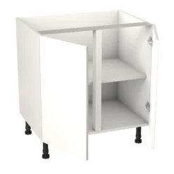 GoodHome Balsamita Matt White Slab Base Kitchen Cabinet (W)800mm (H)720mm -Prime Kitchen goodhome balsamita matt white slab base kitchen cabinet w 800mm h 720mm5059340702230 21c bq