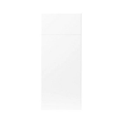 GoodHome Balsamita Matt White Slab Drawerline Cabinet Door, (W)300mm (H)715mm (T)16mm 3 GoodHome Balsamita Matt White Slab Drawerline Cabinet Door, (W)300mm (H)715mm (T)16mm