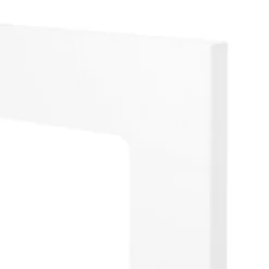 GoodHome Balsamita Matt White Slab Glazed Cabinet Door (W)300mm (H)715mm (T)16mm -Prime Kitchen goodhome balsamita matt white slab glazed cabinet door w 300mm h 715mm t 16mm5059340099293 37c
