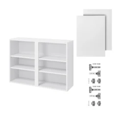 GoodHome Balsamita Matt White Slab Wall Kitchen Cabinet (W)1000mm (H)720mm -Prime Kitchen goodhome balsamita matt white slab wall kitchen cabinet w 1000mm h 720mm5059340702247 07c bq