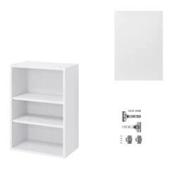 GoodHome Balsamita Matt White Slab Wall Kitchen Cabinet (W)500mm (H)720mm -Prime Kitchen goodhome balsamita matt white slab wall kitchen cabinet w 500mm h 720mm5059340702278 07c bq